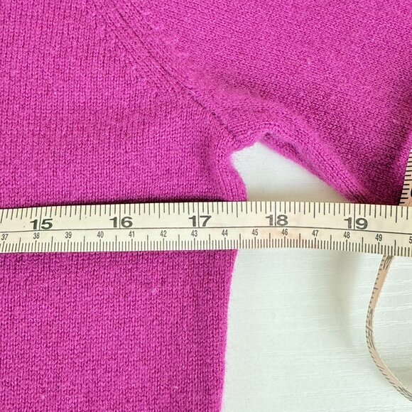 Bloomingdale’s 100% Cashmere Turtleneck Sweater Hot Pink Size M - Picture 6 of 7